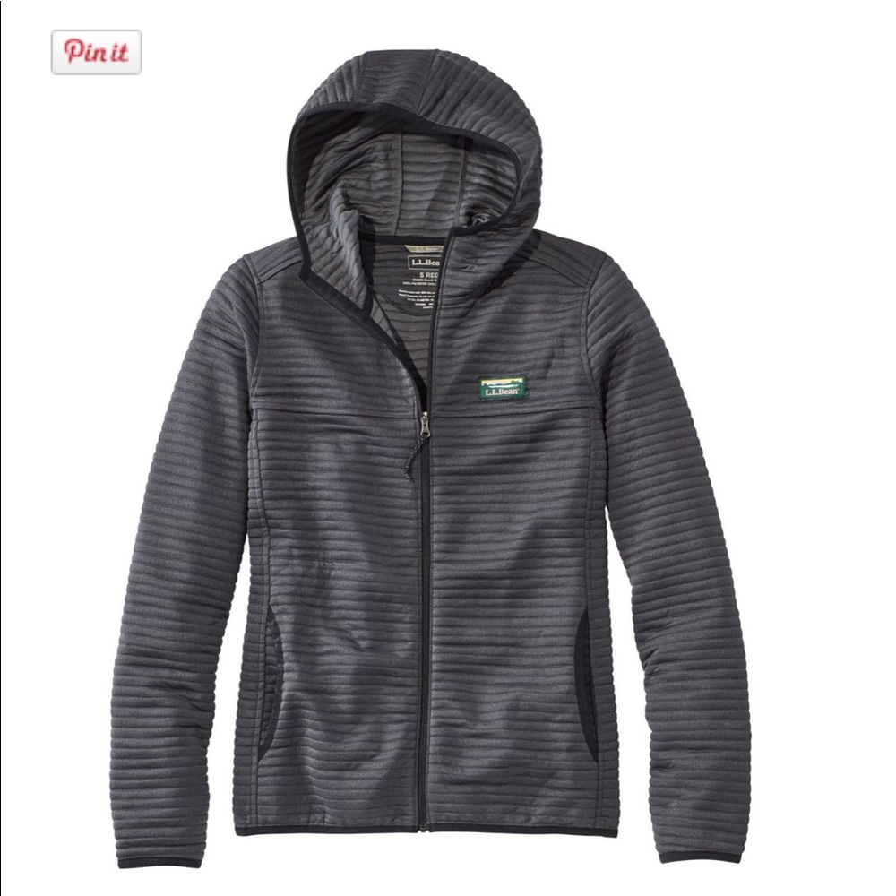 LL Bean Airlight zip up hoodie fleece